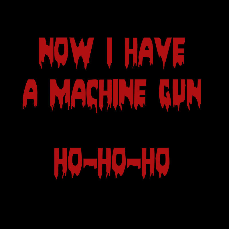 Ho-Ho-Ho Machine Gun Geek T-Shirt