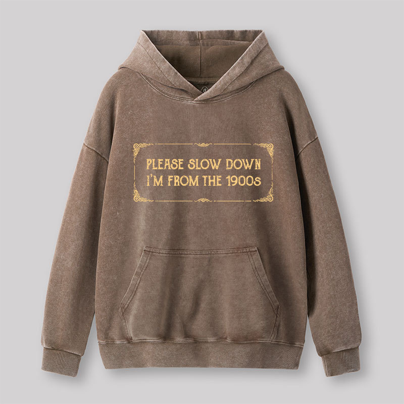 Geeksoutfit From the 1900s Washed Hoodie for Sale