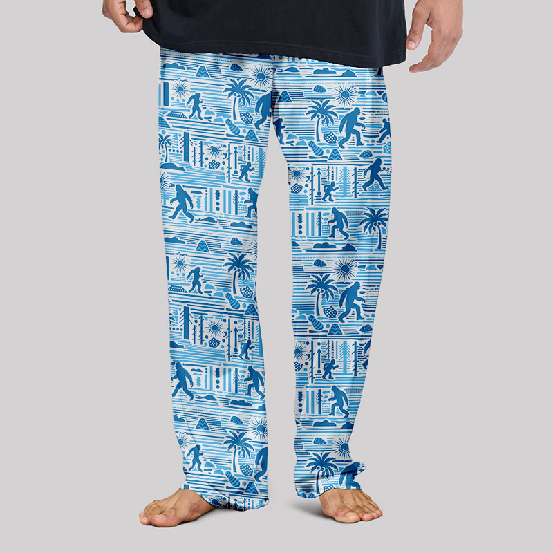 Big Foots Blue Hawaii Geek Loungewear Pants