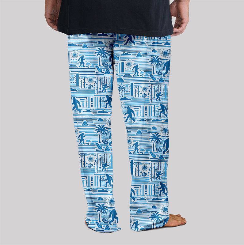 Big Foots Blue Hawaii Geek Loungewear Pants
