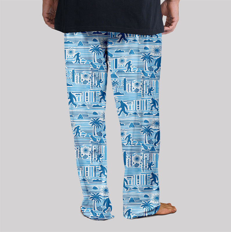 Big Foots Blue Hawaii Geek Loungewear Pants