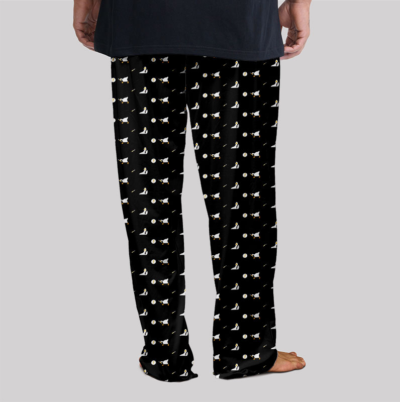 Peace Was Never An Option Goose Black Geek Loungewear Pants