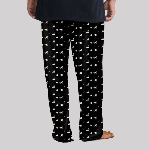 Peace Was Never An Option Goose Black Geek Loungewear Pants