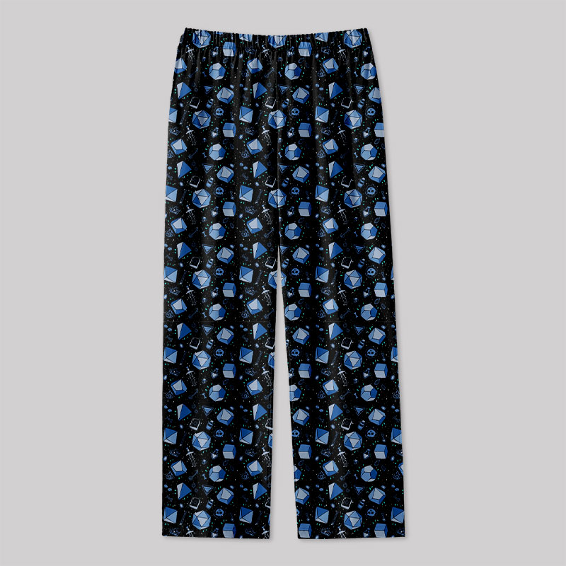 D&D Dice And Death Geek Loungewear Pants