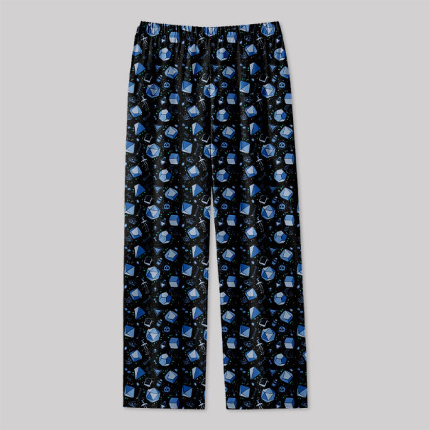D&D Dice And Death Geek Loungewear Pants