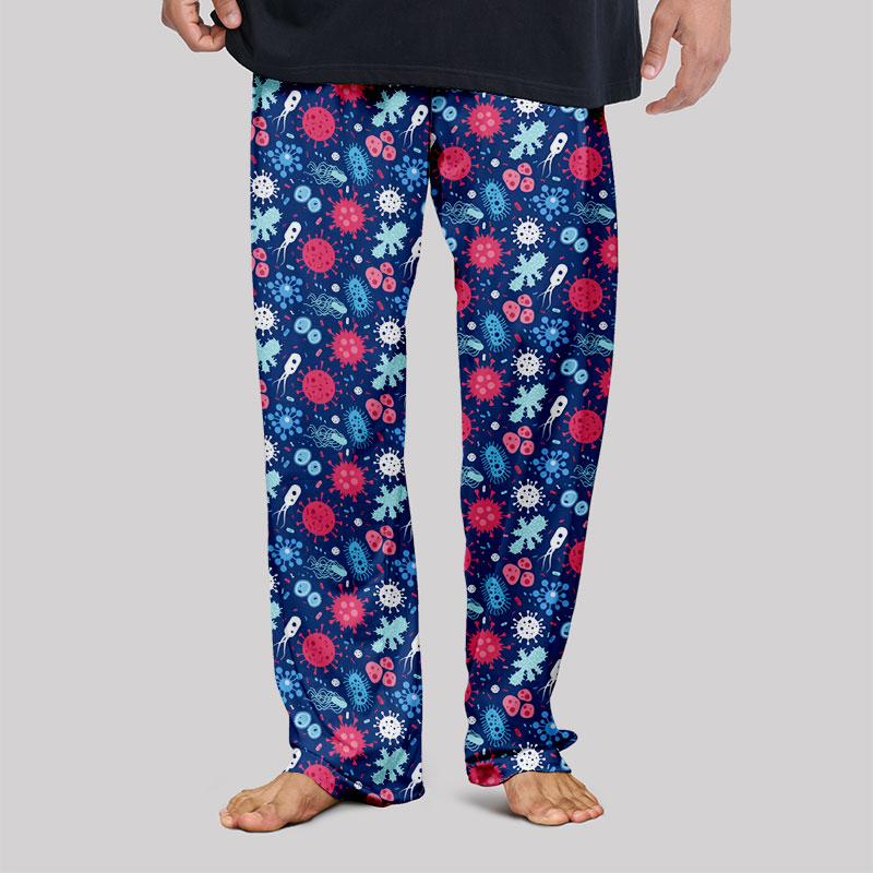 Bacteria Viruses Biology Geek Loungewear Pants