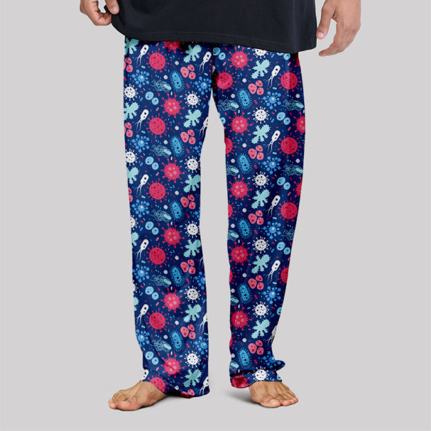 Bacteria Viruses Biology Geek Loungewear Pants