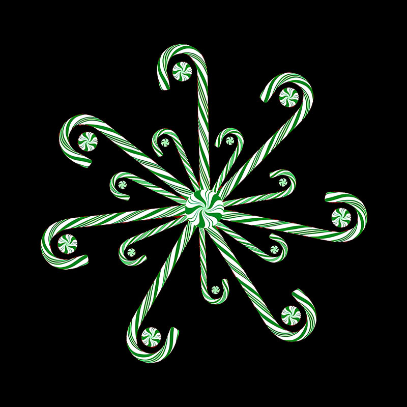 Christmas Candy Candy Cane Geek T-Shirt