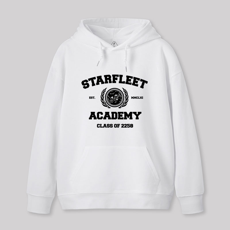 Starfleet Acadmey Class of 2258 White Hoodie