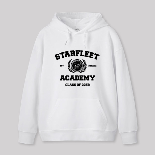 Starfleet Acadmey Class of 2258 White Hoodie