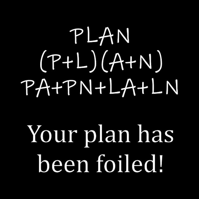 Your Plan Has Been FOILed Geek T-Shirt