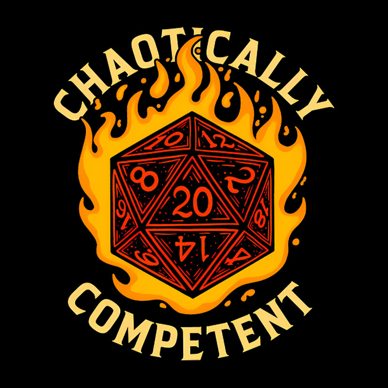 Chaotically Competent Geek T-Shirt