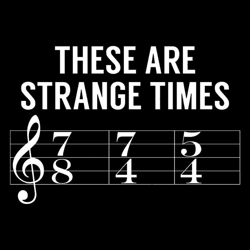 These Are Strange Times Music Joke Geek T-Shirt