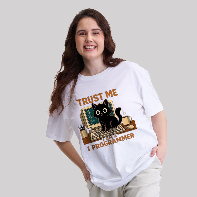 Programmer Cat Geek T-Shirt