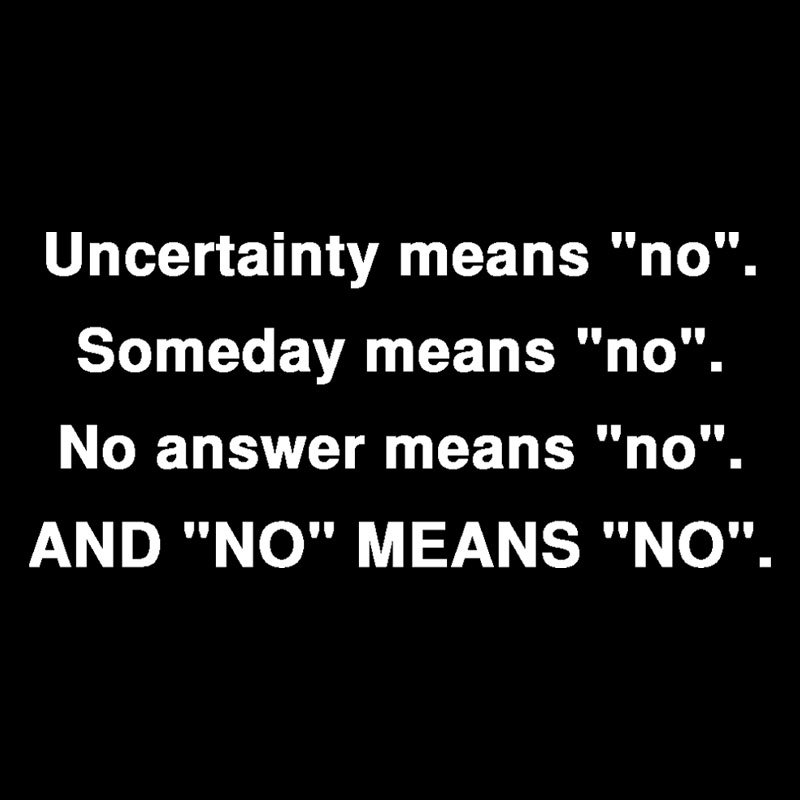 No Means No Geek T-Shirt