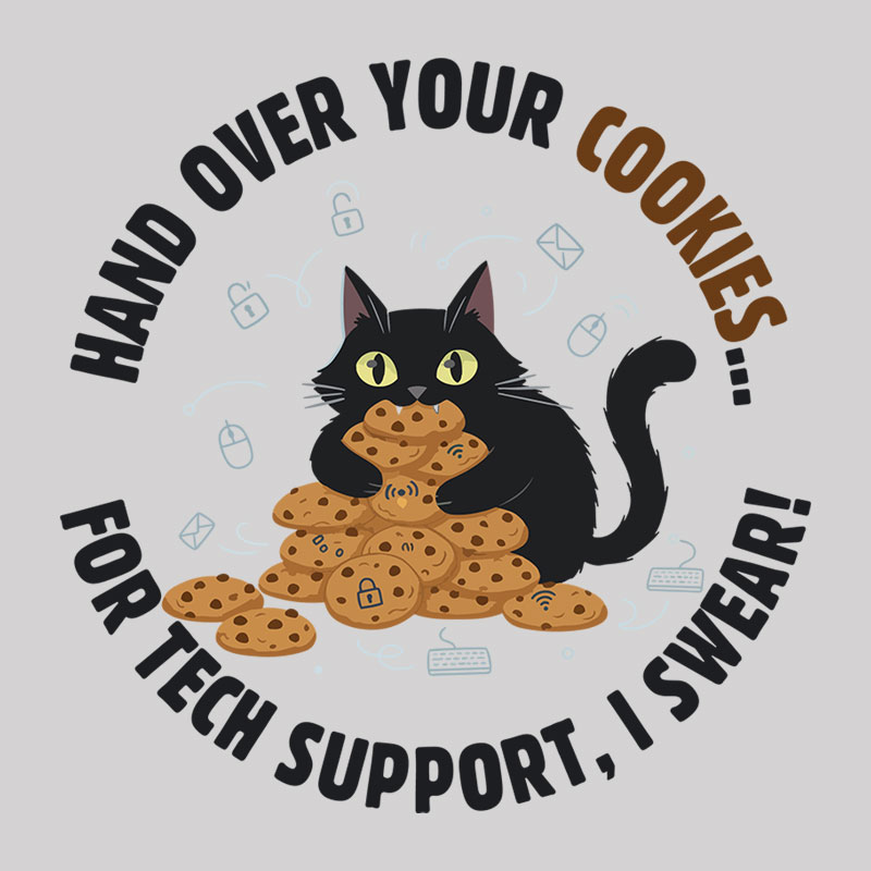 Cookie Negotiator Tech Support Geek T-Shirt