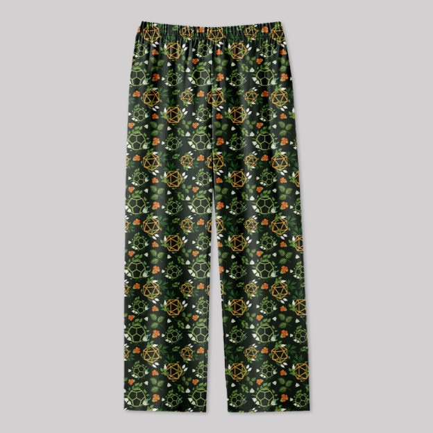 Plant DND Dice Green Geek Loungewear Pants