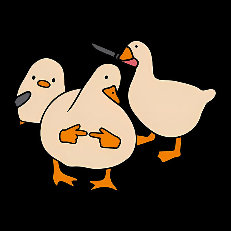 Duck Drama Artwork Geek T-Shirt