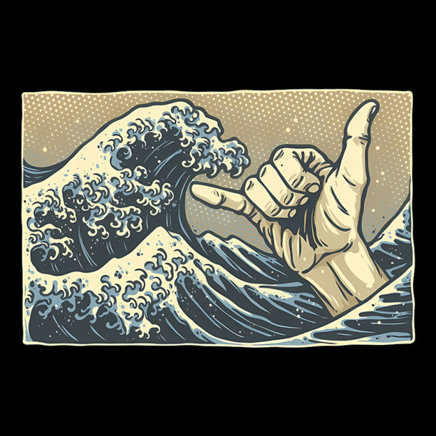 Catch Some Waves Geek T-Shirt