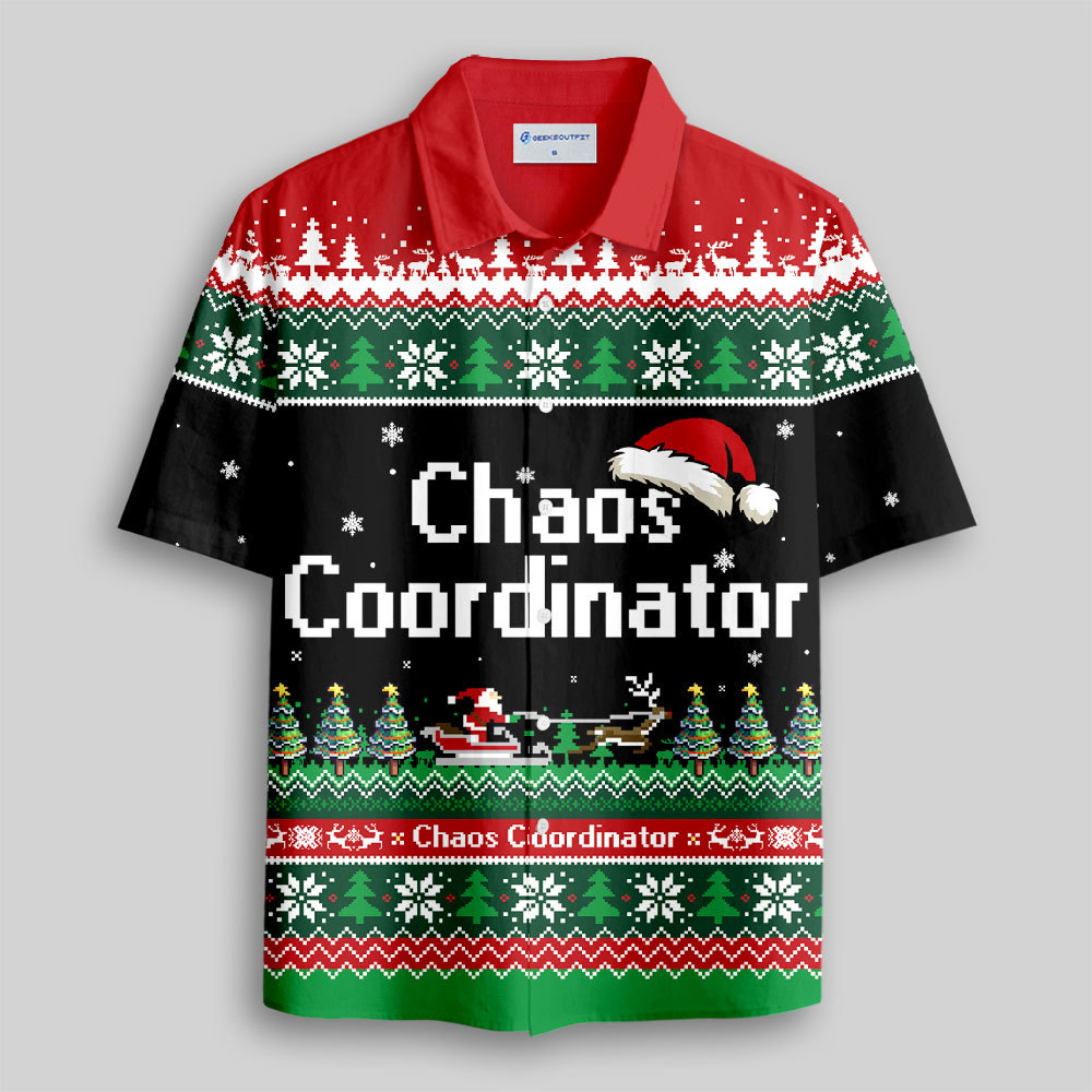 Geeksoutfit Chaos Coordinator Button Up Pocket Shirt for Sale