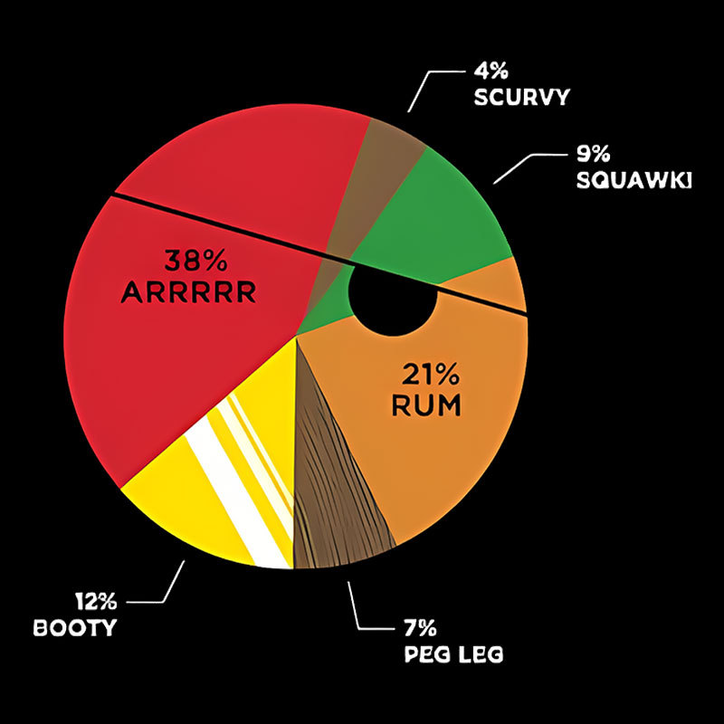 Pie(rate) Chart Geek T-Shirt