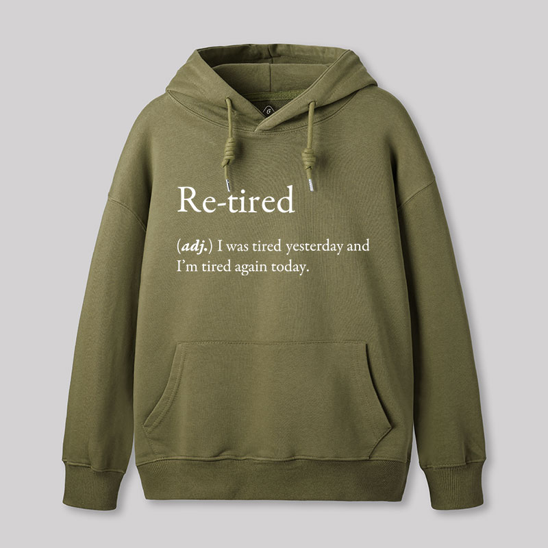 Retired Definition Nerd Geek Hoodie