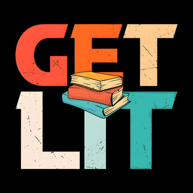 Get Lit With Books Funny Meme Geek T-Shirt
