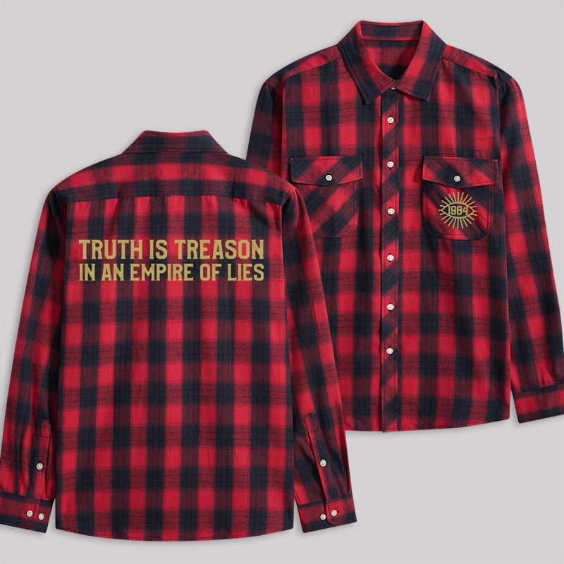 1984 Orwell Plaid Flannel Shirt