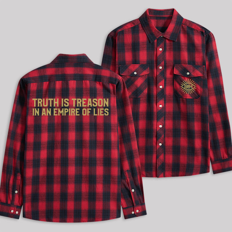1984 Orwell Plaid Flannel Shirt
