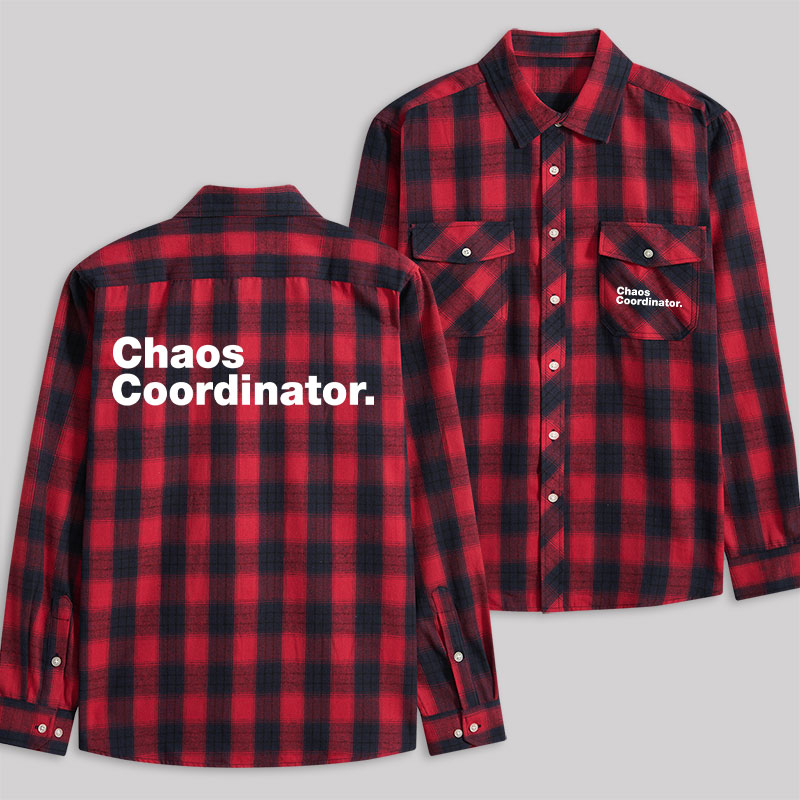 Chaos Coordinator Plaid Flannel Shirt