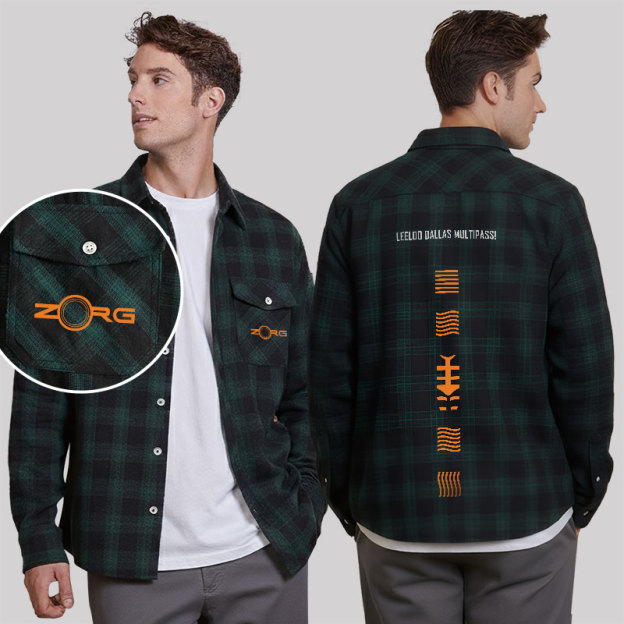 The Fifth Element Plaid Flannel Shirt