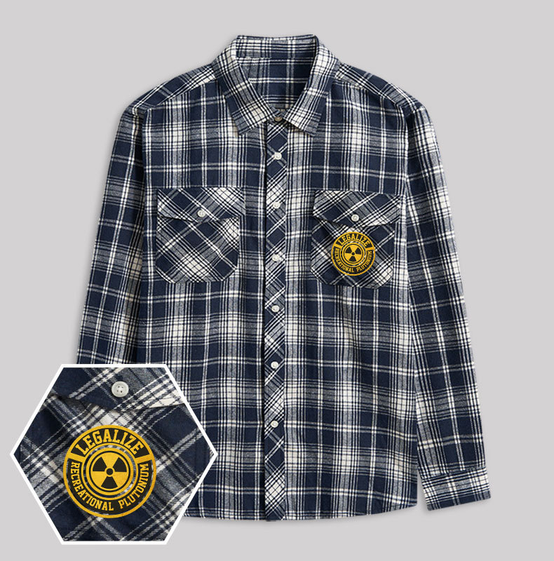 Atomic Humor Plaid Flannel Shirt