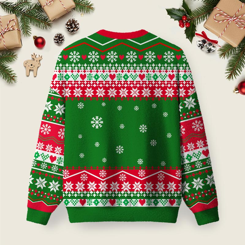 Happy Birthday Jesus Ugly Christmas Knit Sweatshirt