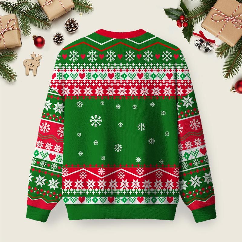 Happy Birthday Jesus Ugly Christmas Knit Sweatshirt