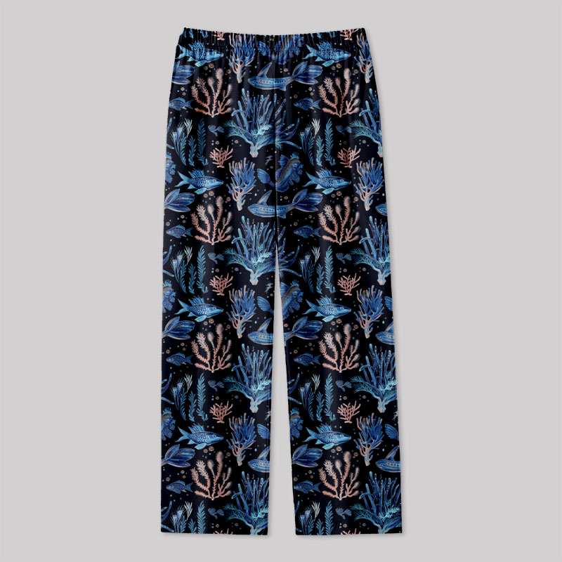 Art Sea Life Blue Geek Loungewear Pants