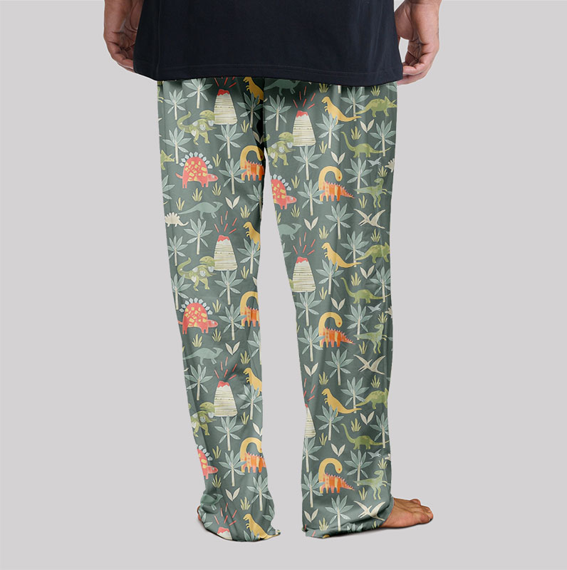 Dinosaur Primordial Forest Geek Loungewear Pants