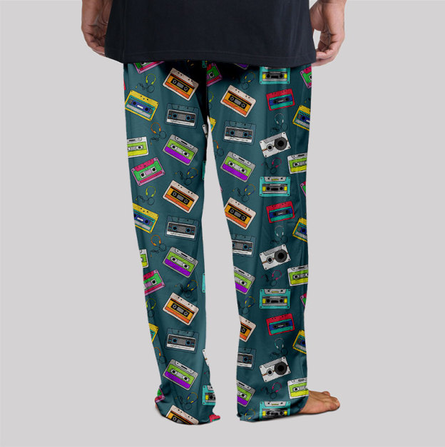 Vintage Cassette Geek Loungewear Pants