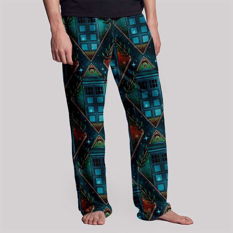 Diamond Grid Geek Loungewear Pants
