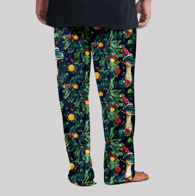 Christmas Dinosaur Geek Loungewear Pants