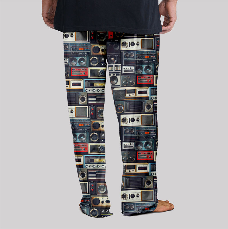 Retro Radio Stereo Geek Loungewear Pants