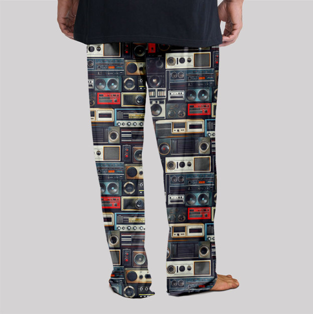 Retro Radio Stereo Geek Loungewear Pants