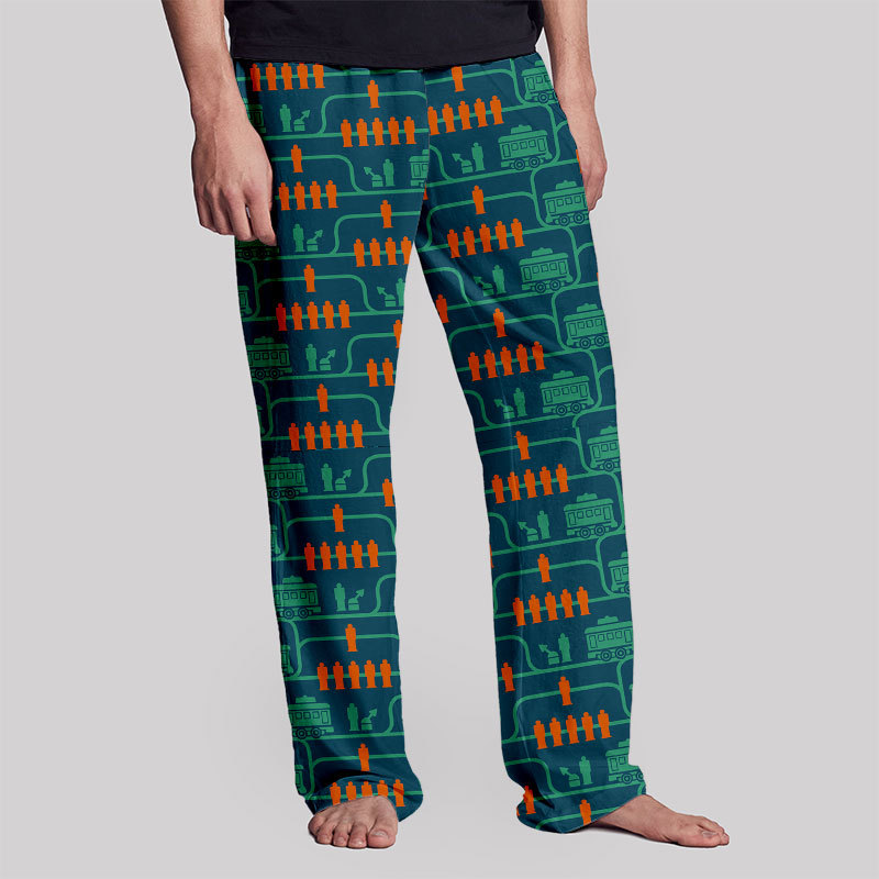 Trolley Problem Geek Loungewear Pants