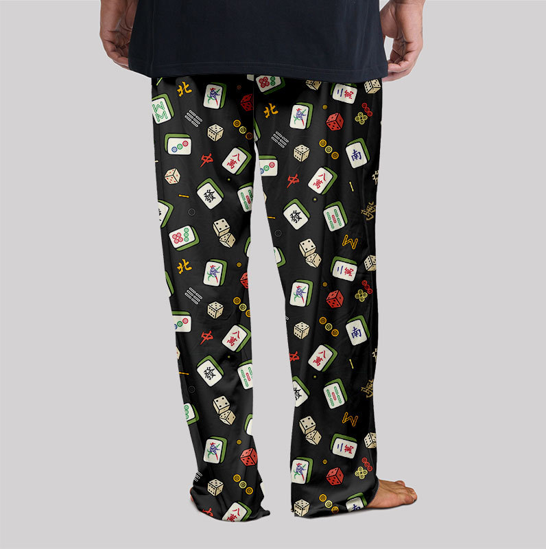 Mahjong Board Game Geek Loungewear Pants