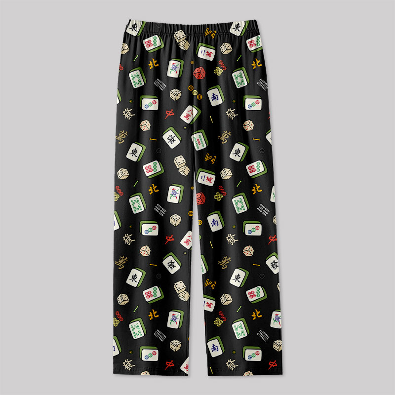 Mahjong Board Game Geek Loungewear Pants