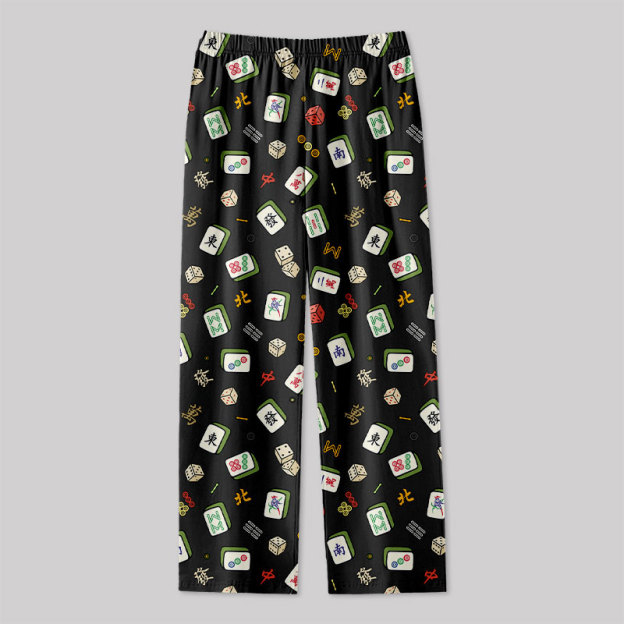 Mahjong Board Game Geek Loungewear Pants