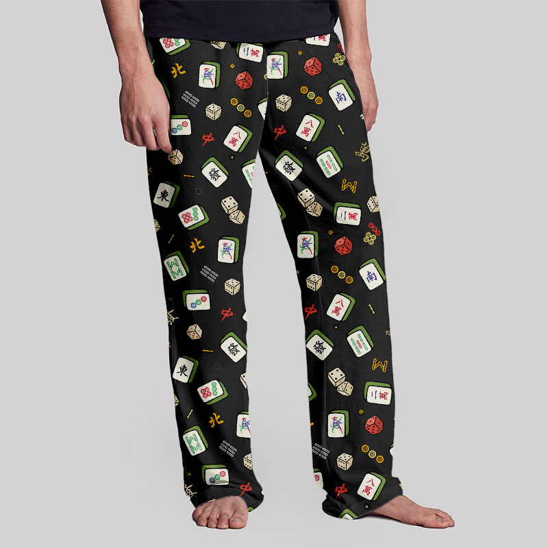 Mahjong Board Game Geek Loungewear Pants
