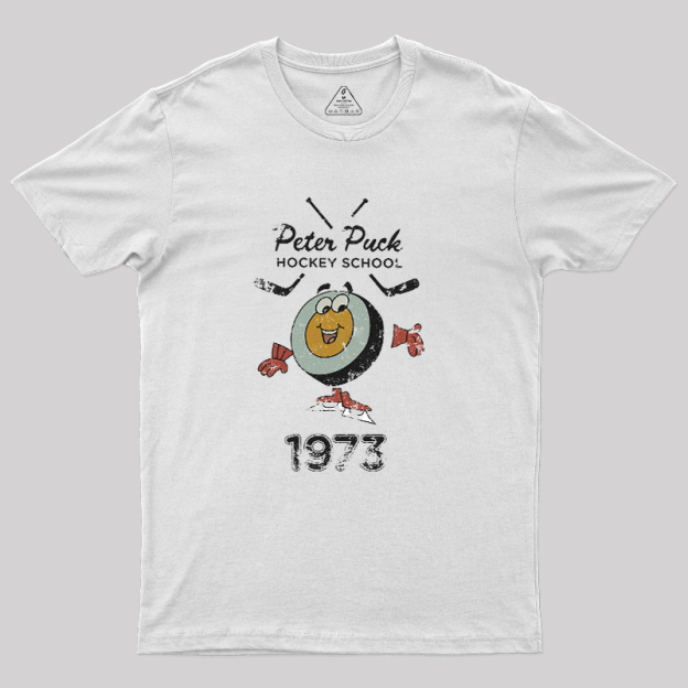 Peter Puck School of Hockey Classic Geek T-Shirt