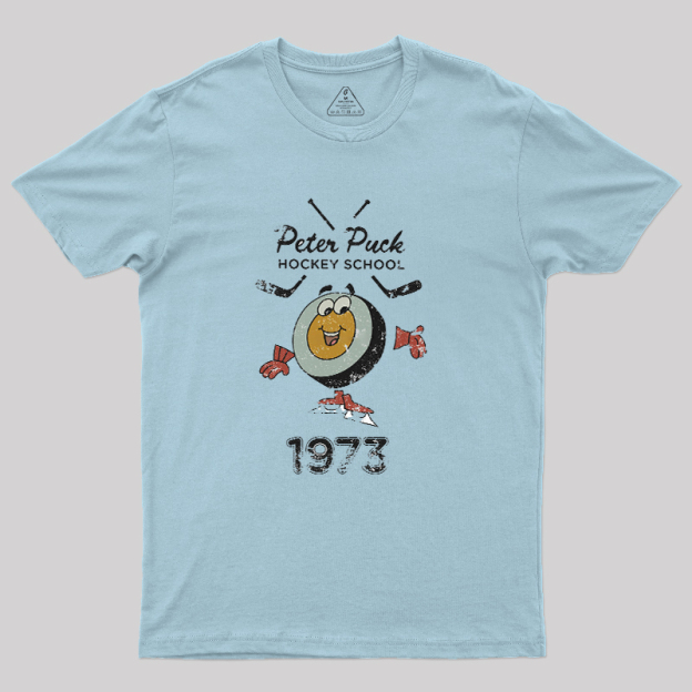 Peter Puck School of Hockey Classic Geek T-Shirt