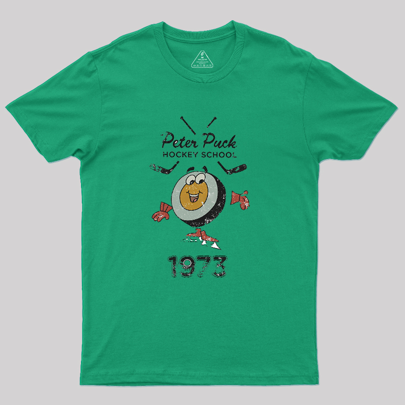 Peter Puck School of Hockey Classic Geek T-Shirt