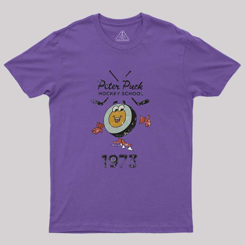Peter Puck School of Hockey Classic Geek T-Shirt